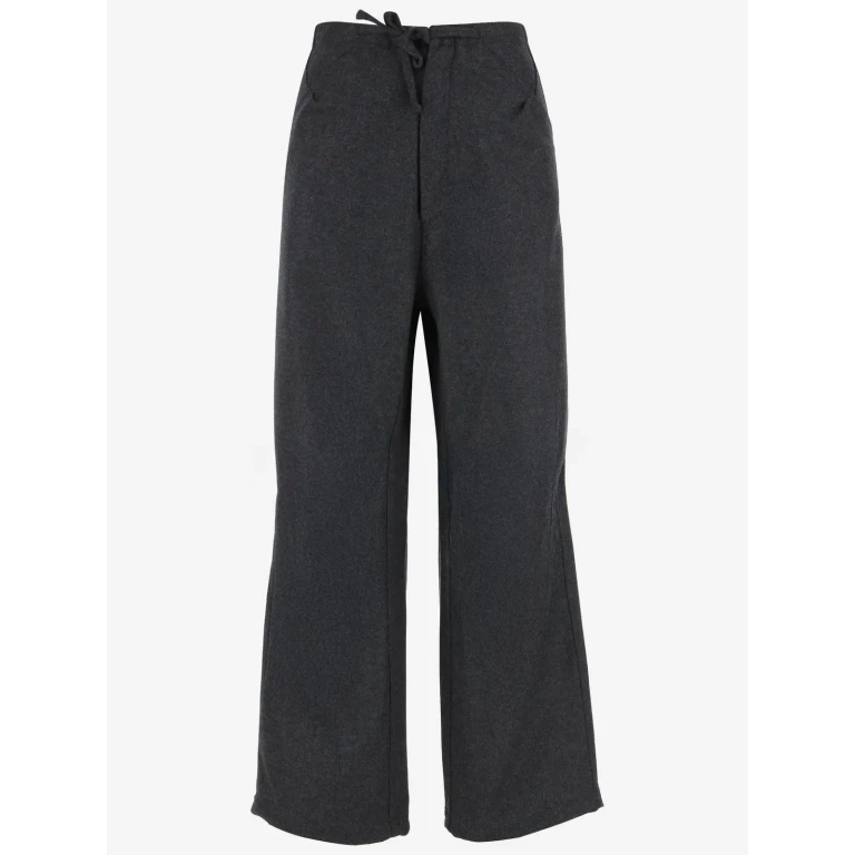 DARKPARK Oversized Wool Trousers With Drawstring