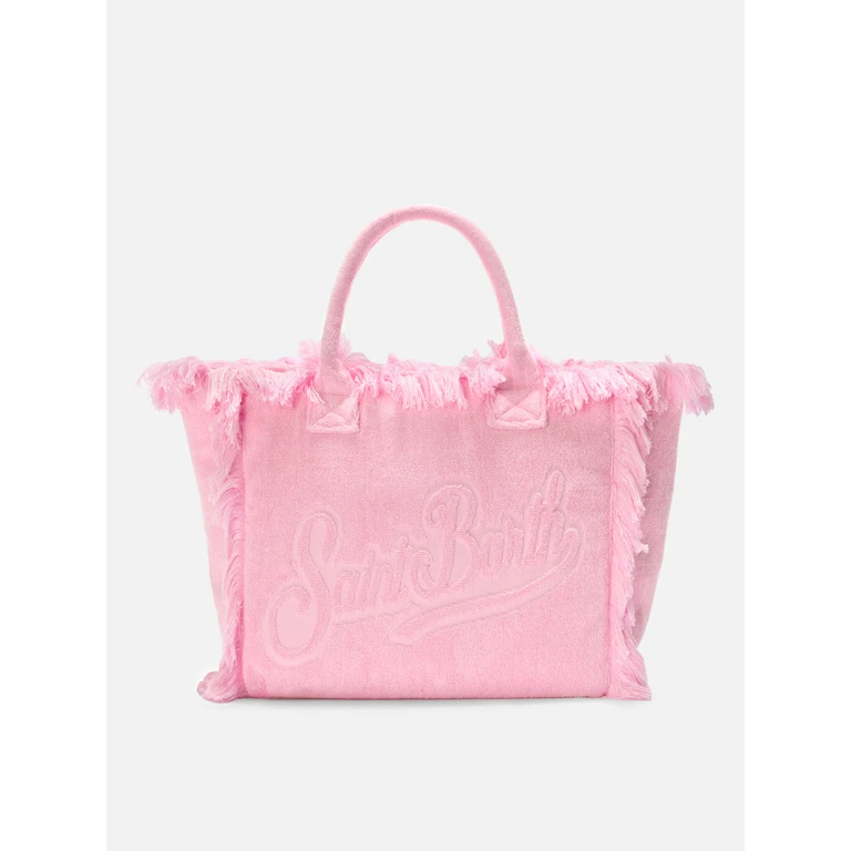 Mc2 Saint Barth Pink Solid Terry Effect Vanity Regular Bag - Unisex