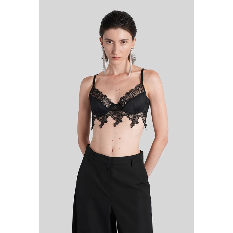 Blumarine Topwear In Black Polyester