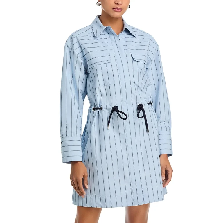 3.1 Phillip Lim Long Sleeve Belted Shirt Dress