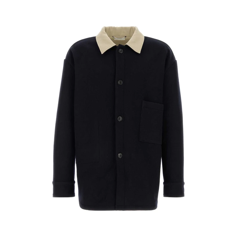 1989 Studio Midnight Blue Wool Blend Coat