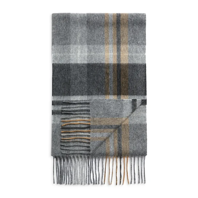Plaid Oversized Cashmere Scarf - Exclusive