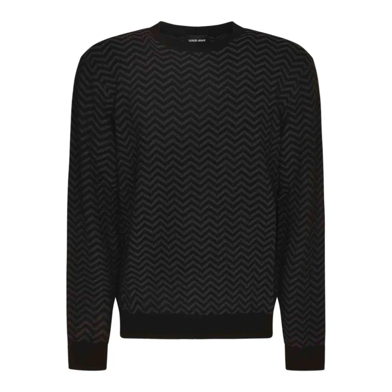 Giorgio Armani Pull Col Rond - Noir