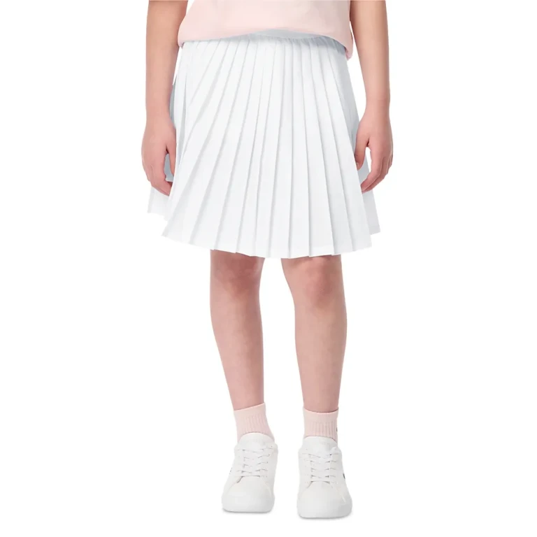 Lacoste Girls' Logo Sport Pleated Skirt - Big Kid