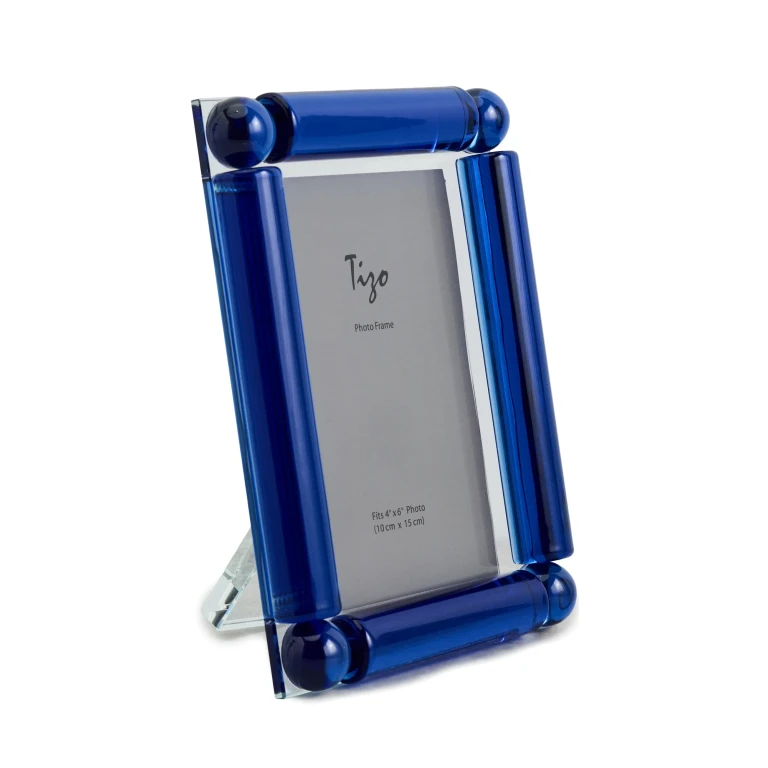 Tizo Design Crystal Glass 4 Corner Ball Clear Frame 4x6 Clear One Size