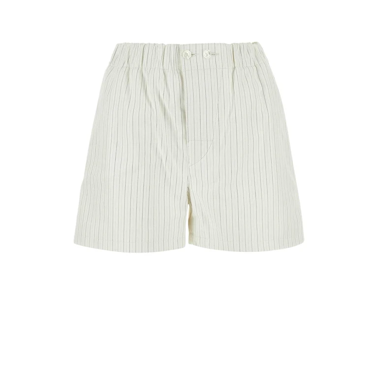 Bottega Veneta Printed Leather Shorts Whitegrey - Women