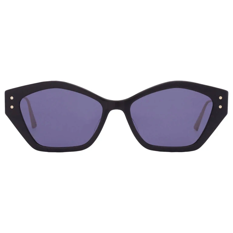Dior MISSDIOR S1U Blue Geometric Ladies Sunglasses CD40107U 01V 56