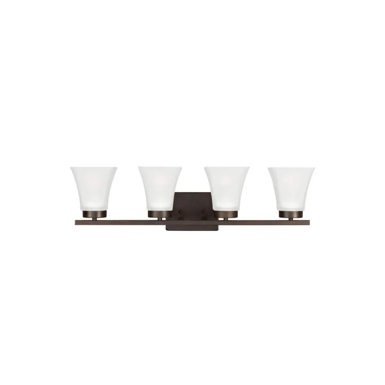 Bronze Four Light Wall Bath from the Bayfield Collection
