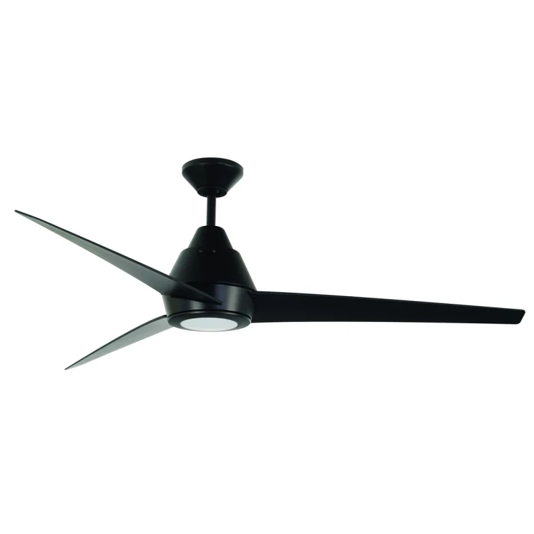 Flat Black 56"Ceiling Fan from the Acadian Indoor Outdoor Collection
