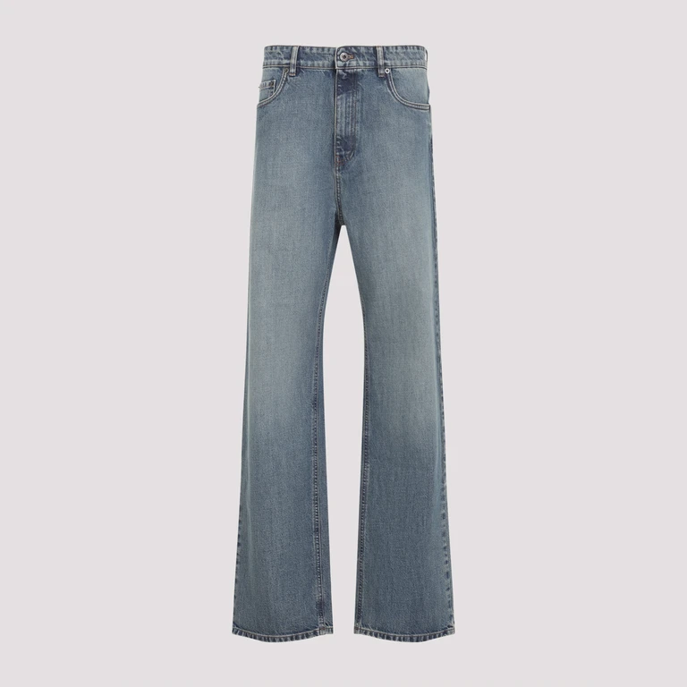 Miu Miu Pants Blue Cotton - Women