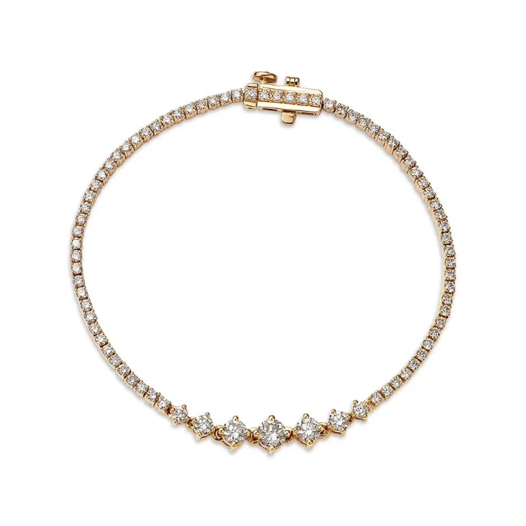 Luxe Collection Certified Lab Grown Diamond Flexible Bracelet in 14K Gold, 2.50 tcw