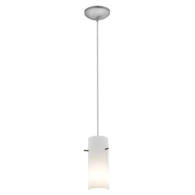 Access Cylinder Pendant Light in Brushed Steel