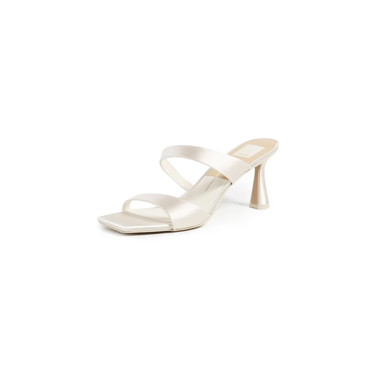 Dolce Vita Icelyn Sandals Ivory Satin 9