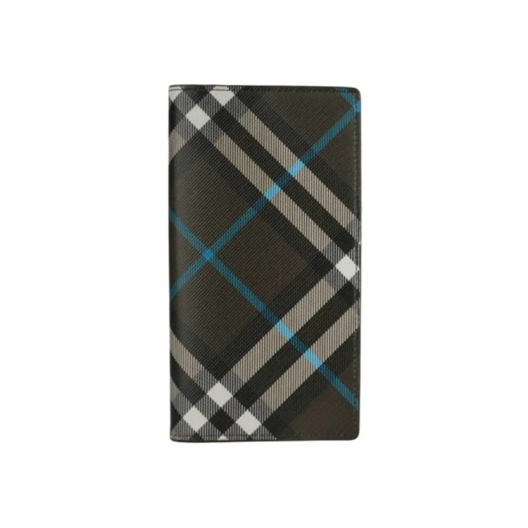 Burberry Mens Signature Canvas Check Wallet