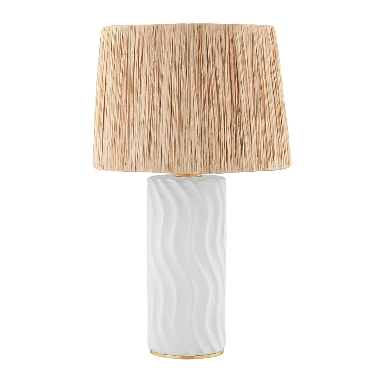 Aged Brass One Light Table Lamp from the Daniella Collection