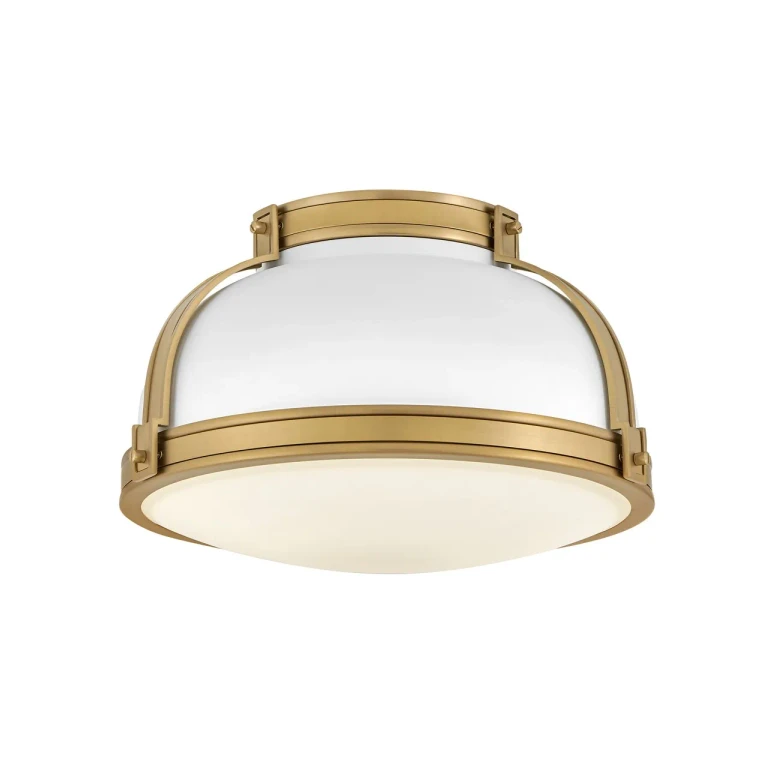 Matte White LED Flush Mount from the Barton Collection