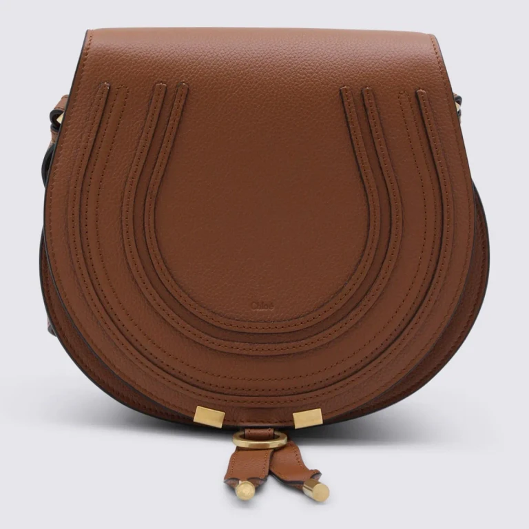 Brown Leather Marcie Shoulder Bag