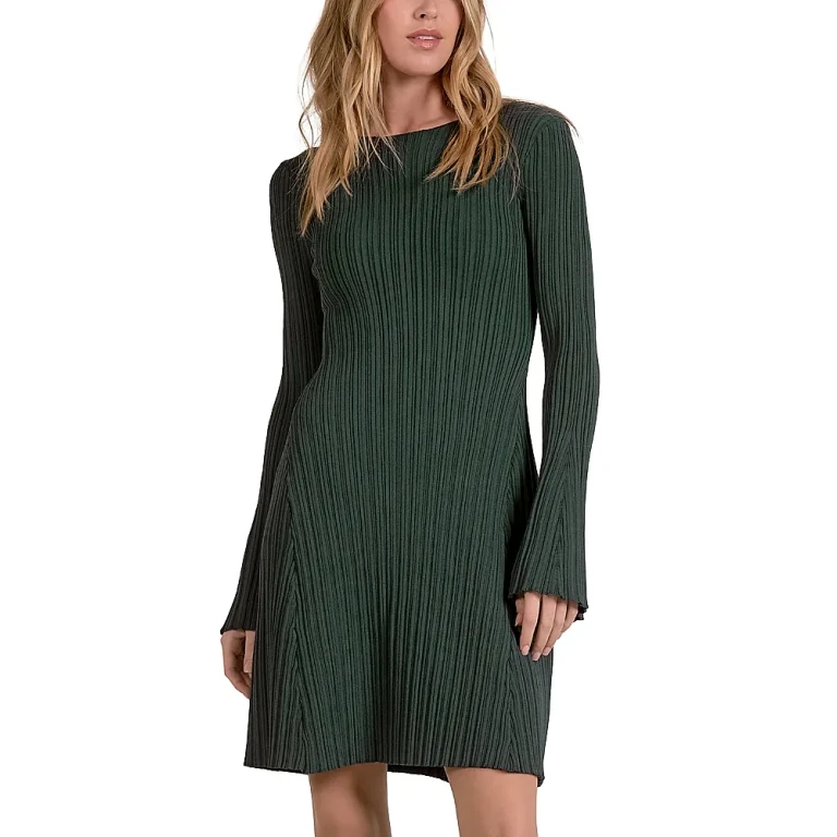 Elan Ribbed Knit Mini Dress