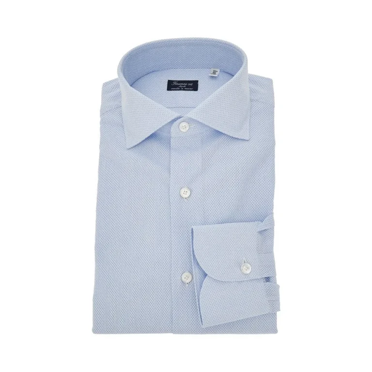 FINAMORE 'Milano' jacquard cotton shirt Man 39