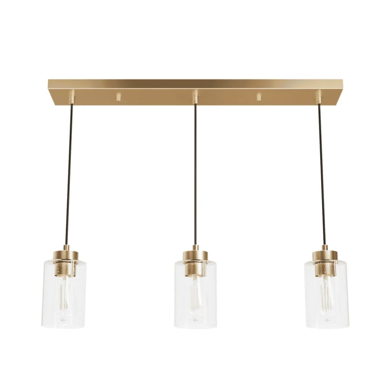 Alturas Gold Three Light Linear Cluster from the Hartland Collection