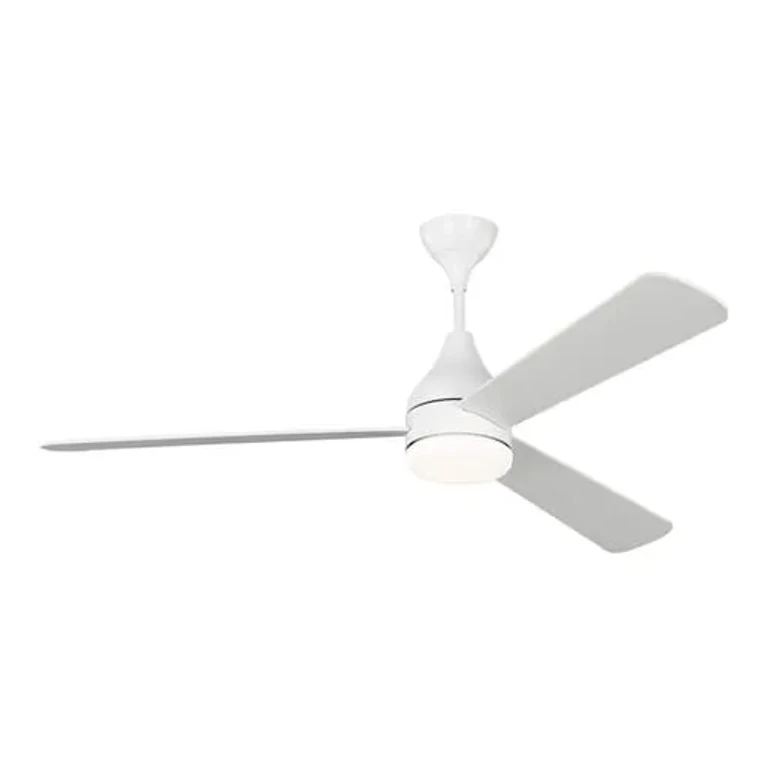 LED Streaming Smart 60" Indoor/Outdoor Ceiling Fan in Matte White
