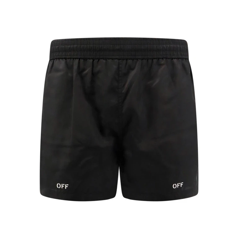 Off-White Short De Bain - Noir