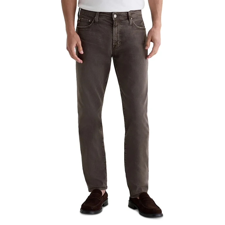 Ag Tellis Slim Straight Fit White Jeans