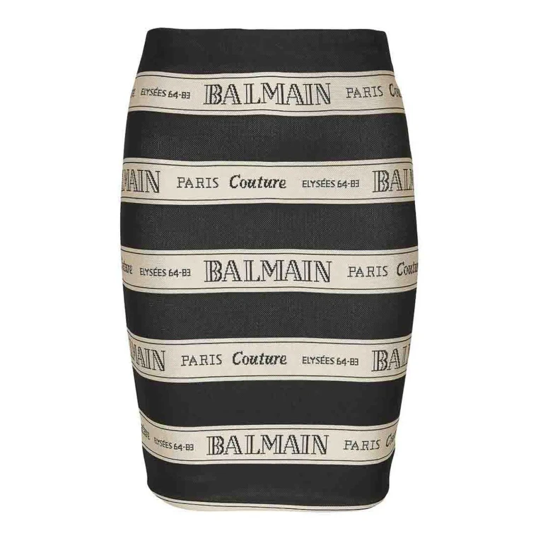 Saia Midi Balmain - Azul