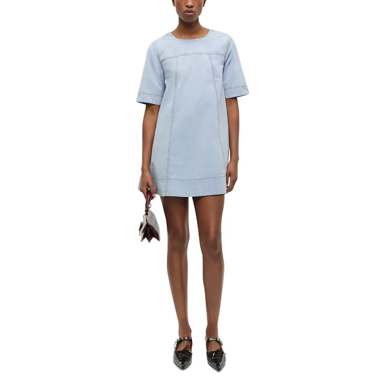 Ganni Scoop Back Mini Dress