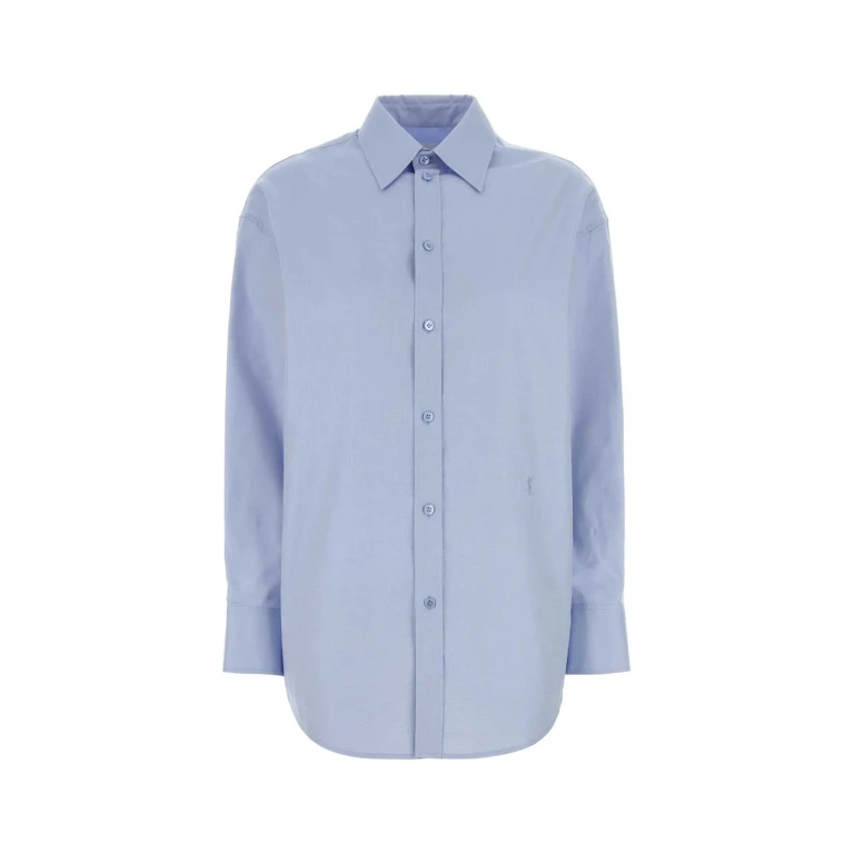 Saint Laurent Powder Blue Oxford Shirt