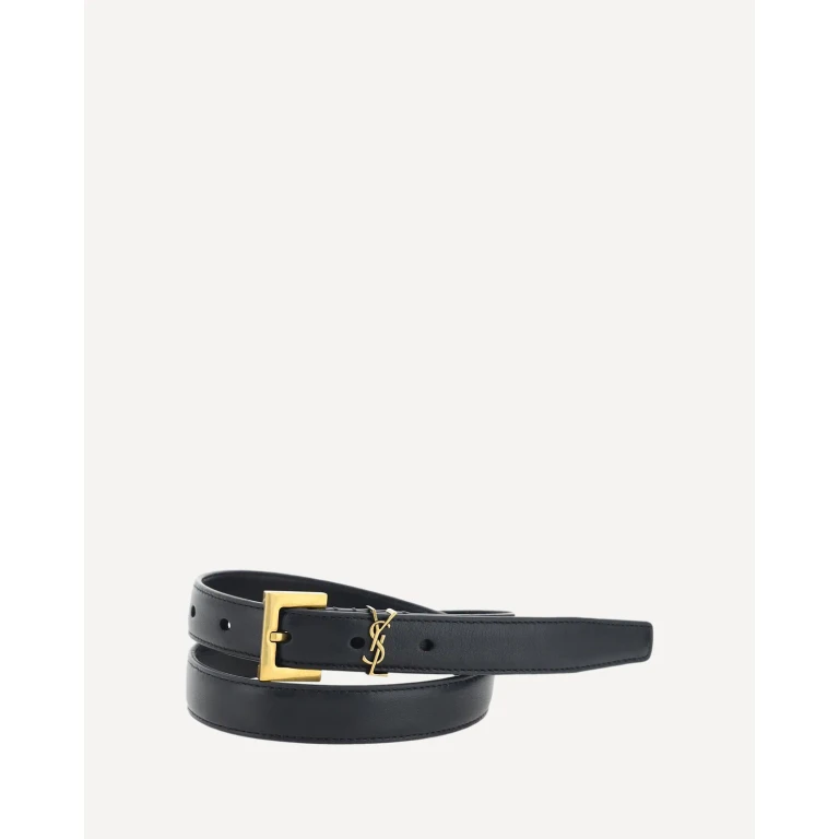SAINT LAURENT Cassandre slim Belt Female 85