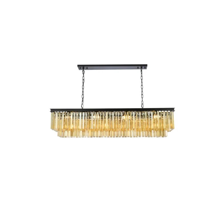 Matte Black Chandelier from the Sydney Collection
