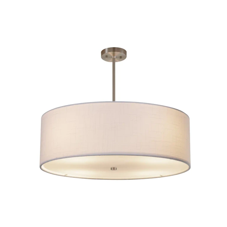 Brushed Nickel Pendant from the Textile Collection