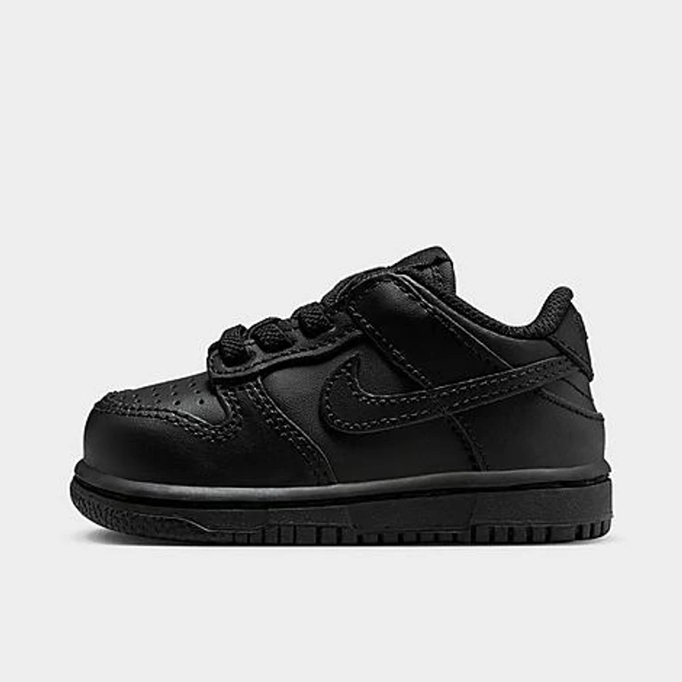 Nike Kids Toddler Dunk Low Casual Shoes in Black Size: 2.0