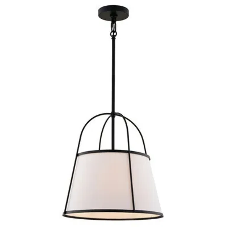 Matte Black Pendant from the Marion Collection