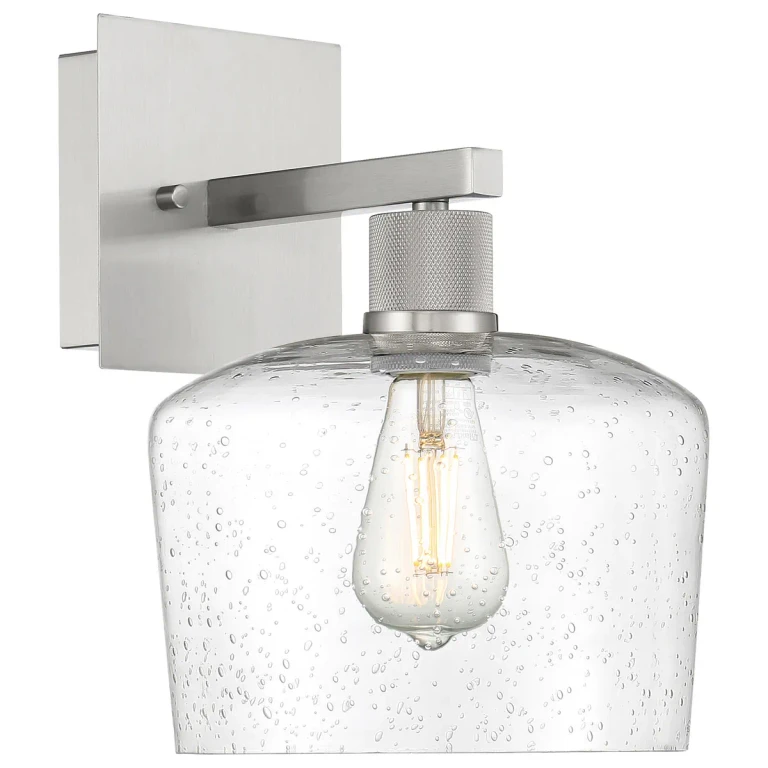 Brushed Steel LED Wall Sconce from the Port Nine Chardonnay Collection