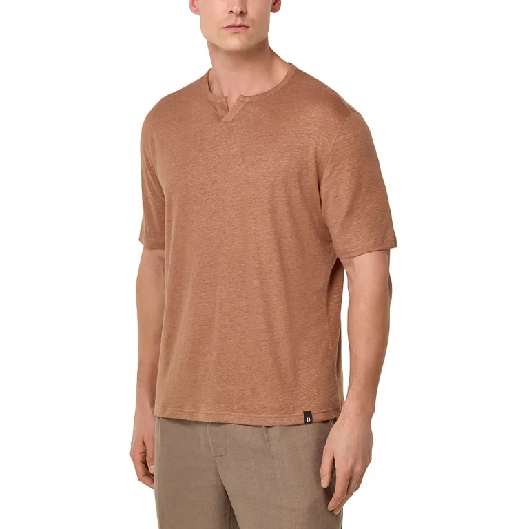 Boggi Milano Stretch Split Collar Tee