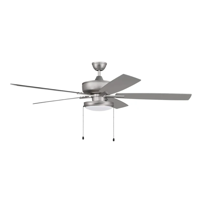 Brushed Nickel 60"Ceiling Fan from the Super Pro 119 Collection