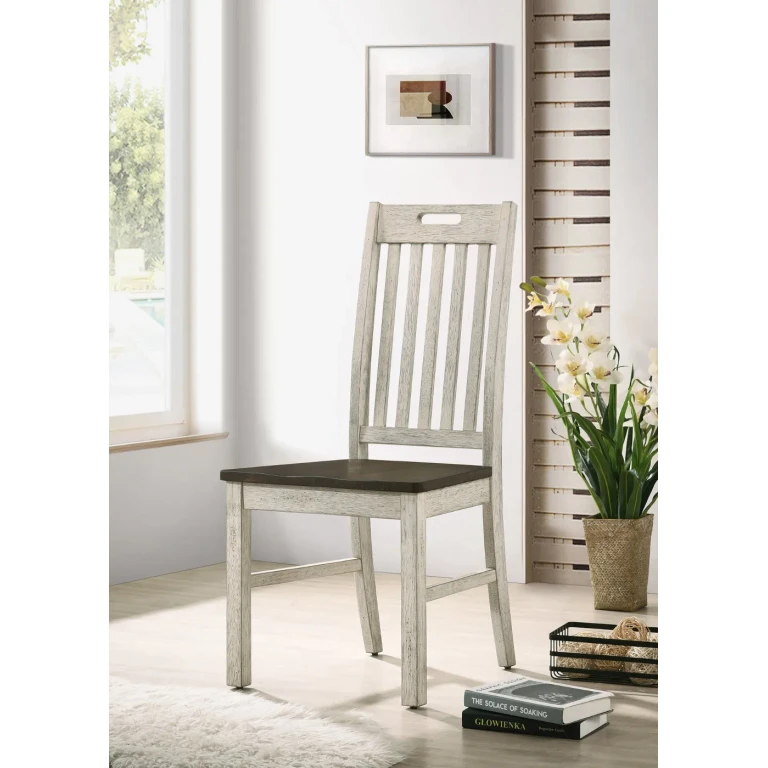 Kadda Antique White Dining Chair, Set of 2