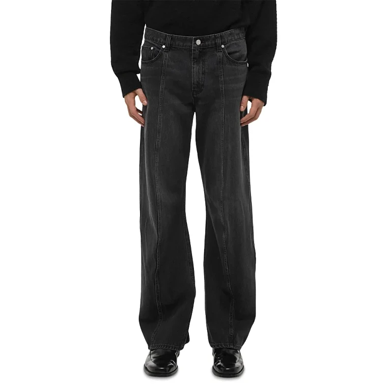 Helmut Lang Gallery Relaxed Fit Ski Jeans in Faded Black