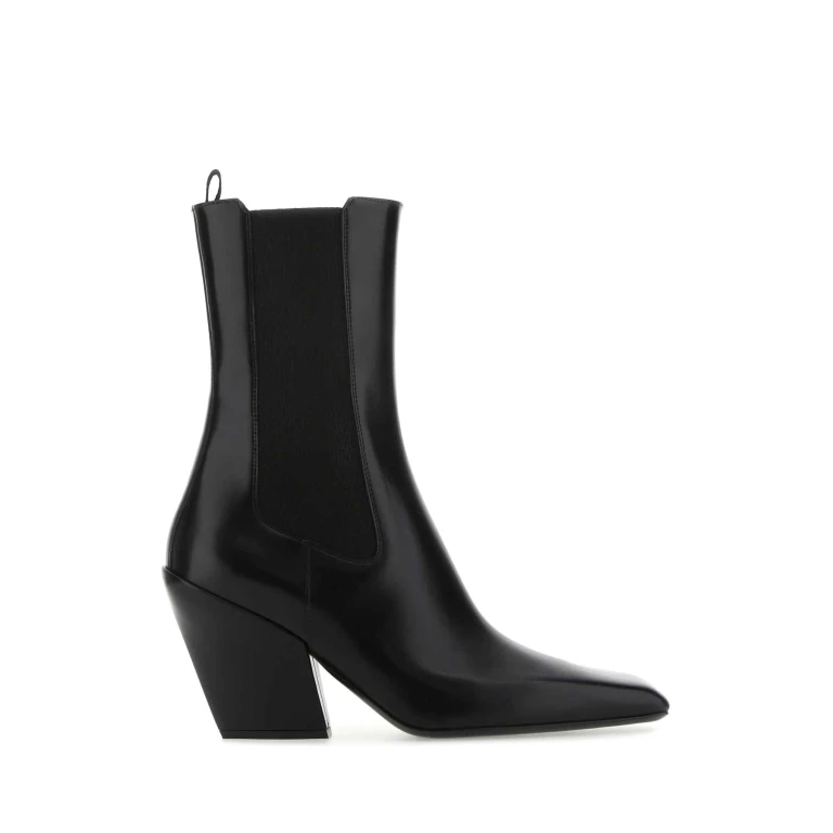 Prada Dames Leren Enkellaarsjes Maat 38