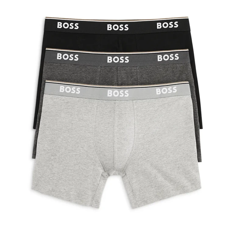 Boss Power Cotton Blend Boxer Briefs, Pack of 3
