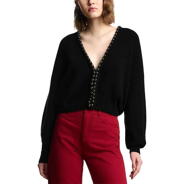 Emporio Armani Metallic Sphere Trim Sweater