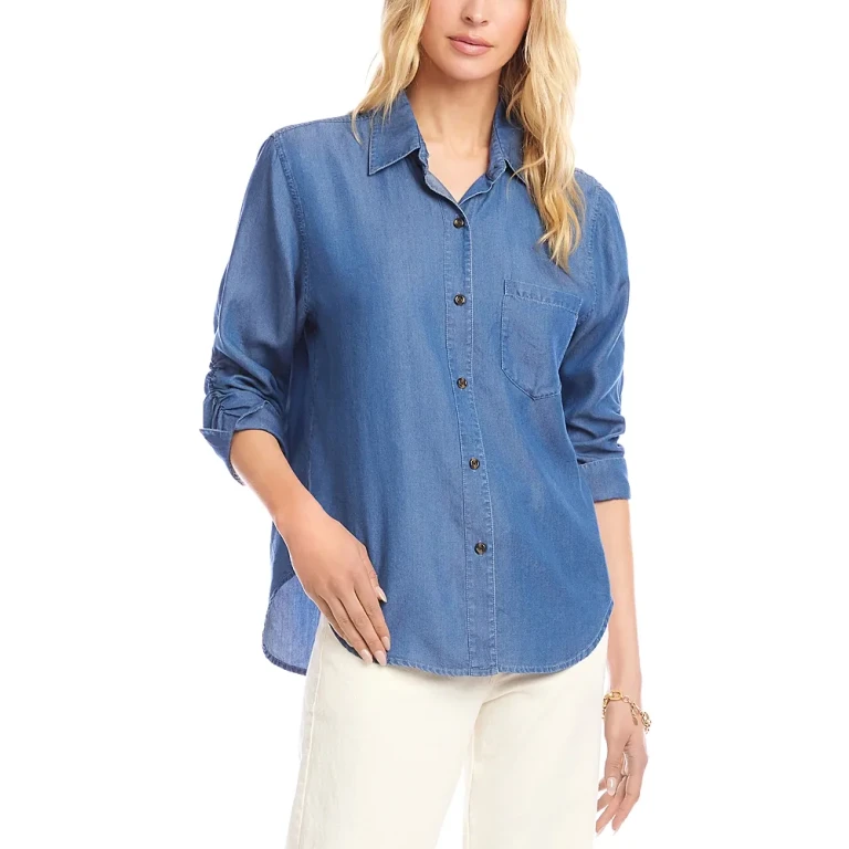 Karen Kane Ruched Sleeve Top