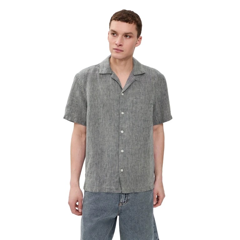 Madewell Long Sleeve Linen Top Chocolate L