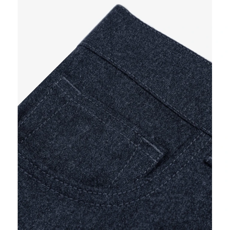 Larusmiani Courmayeur Wool Flannel Trousers Blue Denim - Men