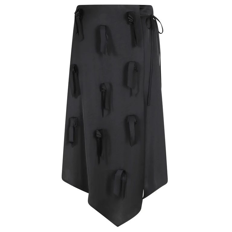 Isabelle Blanche Gonna Black Poliestere Fodera: Viscosa - Women