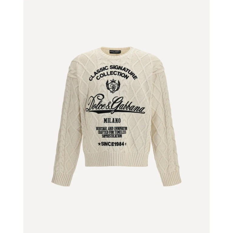 Jersey de punto trenzado Dolce & Gabbana para hombre talla L