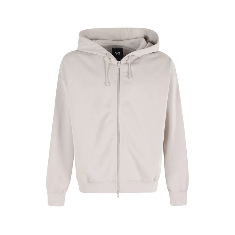 Y-3 Zip Hoodie Nude & Neutrals Cotton Felpa - Men
