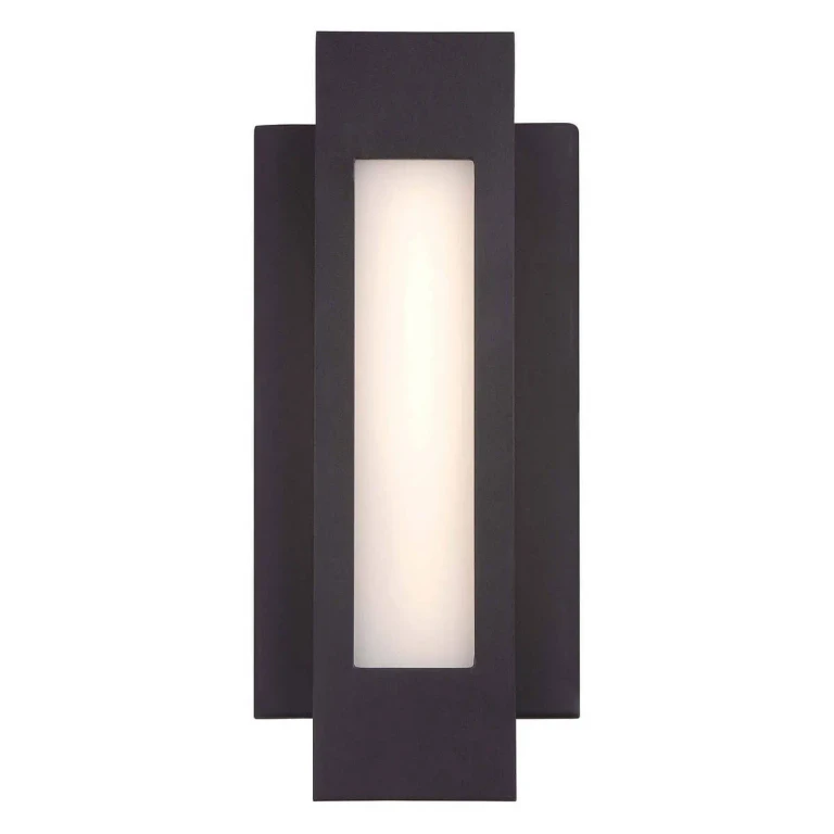 George Kovacs Insert 12" Outdoor Wall Light in Pebble Bronze